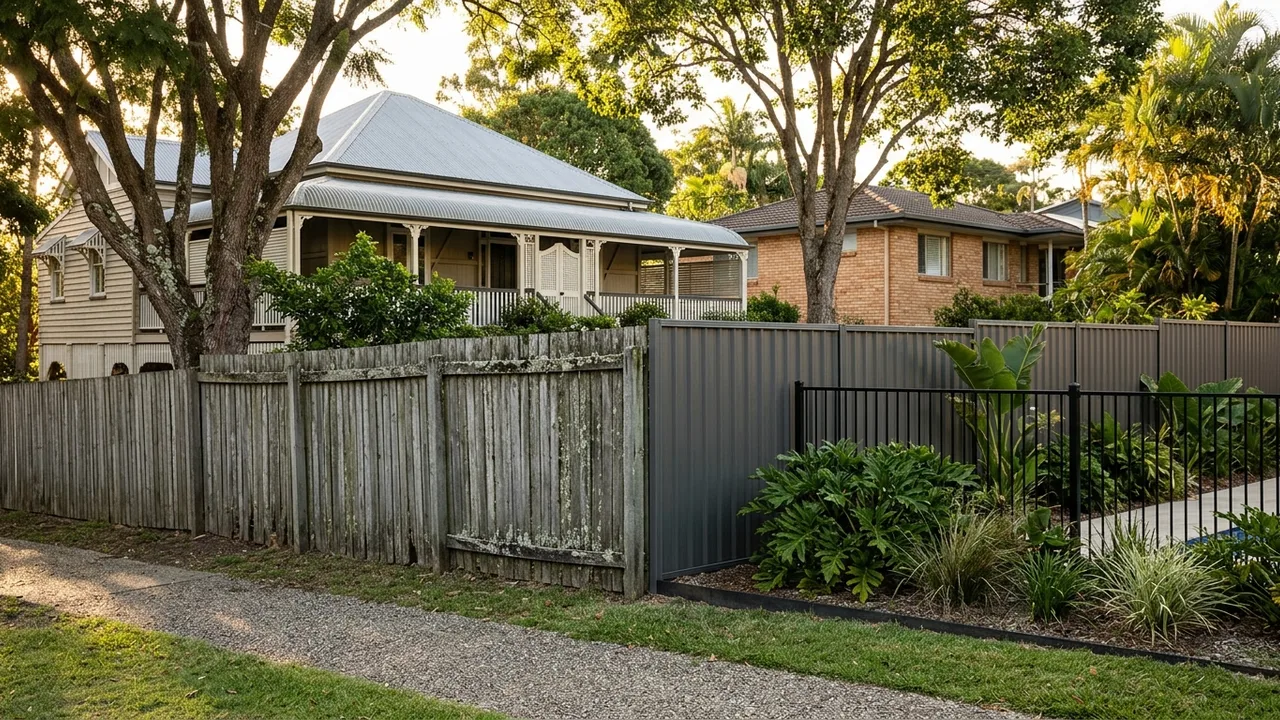 Brisbane fencing context shot for "How long should a fence last in Brisbane before you need to replace it?"
