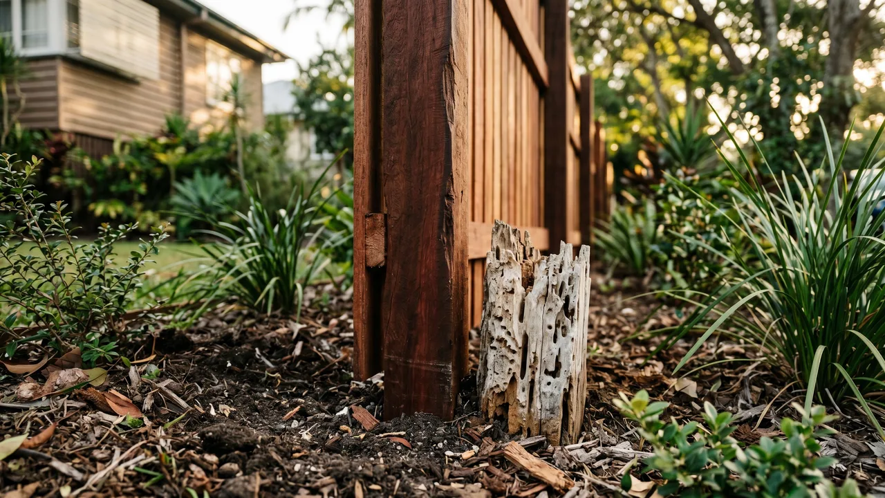 Termites destroy Brisbane fences. Which materials actually resist them? in Indooroopilly