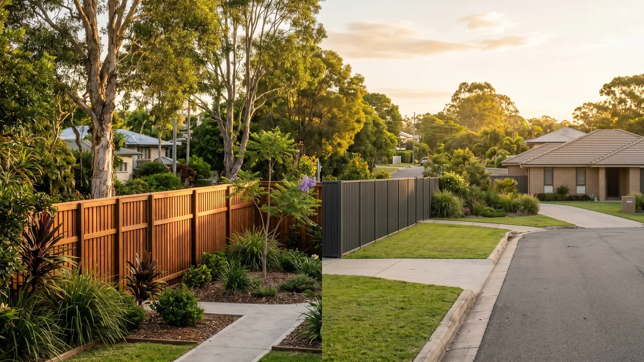 Timber or Colorbond: which fence suits Brisbane western suburb blocks? in Indooroopilly