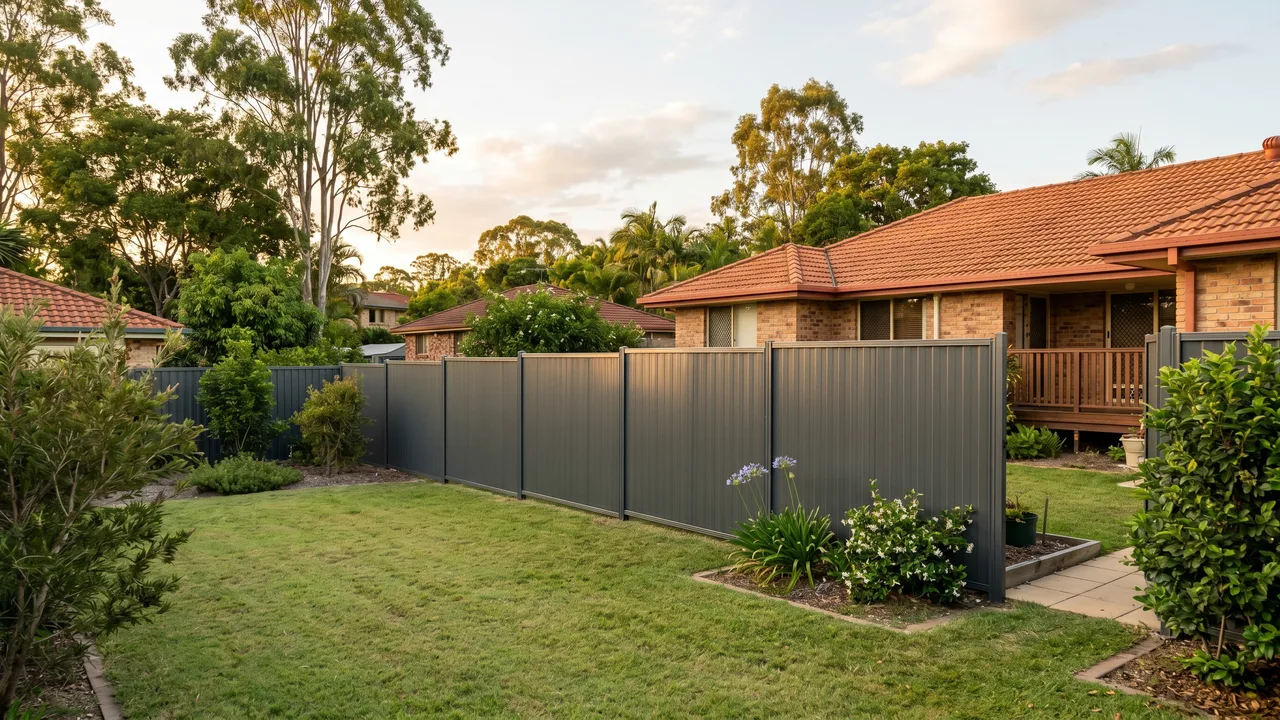 Colorbond Steel Fencing in Indooroopilly